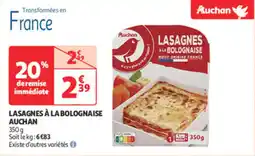 Auchan Direct Lasagnes à la bolognaise auchan offre
