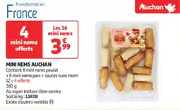 Auchan Direct Mini nems auchan offre