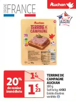 Auchan Direct Terrine de campagne auchan offre