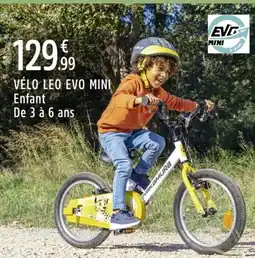 Intersport Vélo leo evo mine enfant de 3 à 6 ans offre
