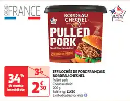 Auchan Direct Effilochés de porc français bordeau chesnel offre