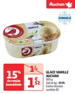 Auchan Direct Glace vanille auchan offre