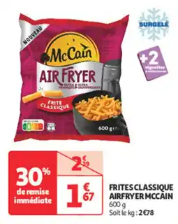 Auchan Direct Frites classique airfryer mccain offre