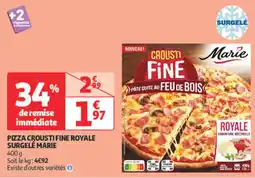 Auchan Direct Pizza crousti fine royale surgelé marie offre