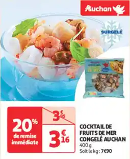 Auchan Direct Cocktail de fruits de mer congelé auchan offre
