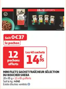 Auchan Direct Mini filets sachet fraîcheur sélection du boucher sheba offre