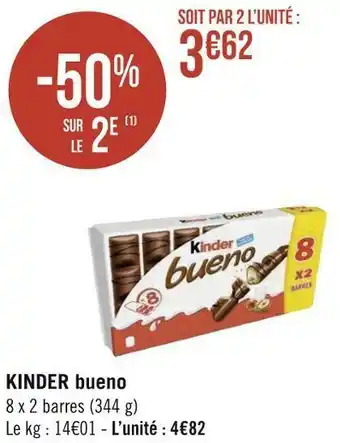 Géant Casino Kinder kinder bueno offre