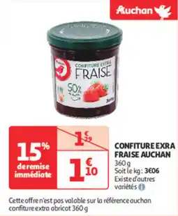 Auchan Direct Confiture exra fraise auchan offre