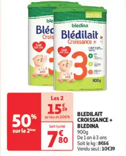 Auchan Direct Bledilait croissance + bledina offre