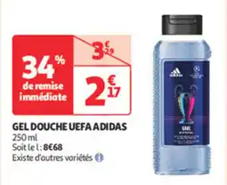 Auchan Direct Gel douche uefa adidas offre