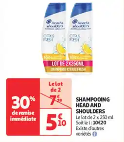 Auchan Direct Shampooing head and shoulders offre