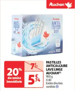 Auchan Direct Pastilles anticalcaire lave linge auchan offre