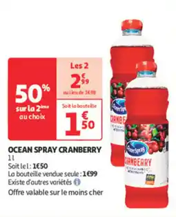Auchan Direct Ocean spray cranberry offre