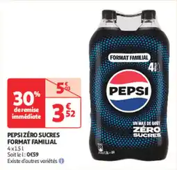 Auchan Direct Pepsizéro sucres format familial offre