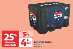 Auchan Direct Pepsi zéro sucres offre