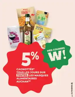 Auchan Direct Cagnottes tous les jours sur toutes les marques alimentaires auchan offre