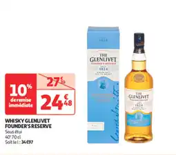 Auchan Direct Whisky glenlivet founder's reserve offre