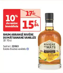 Auchan Direct Rhum arrange rivière dumat banane vanillée offre