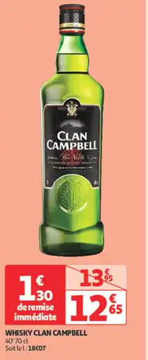 Auchan Direct Whisky clan campbell offre