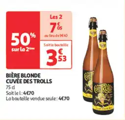 Auchan Direct Bière blonde cuvée des trolls offre