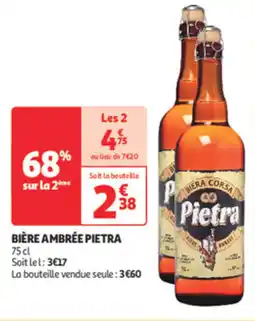 Auchan Direct Bière ambrée pietra offre