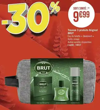 Géant Casino Brut trousse 3 produits original offre