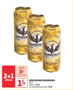 Auchan Direct Bière blonde grimbergen offre