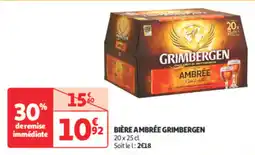 Auchan Direct Bière ambrée grimbergen offre
