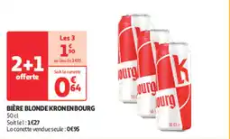 Auchan Direct Bière blonde kronenbourg offre
