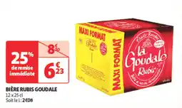 Auchan Direct Bière rubis goudale offre