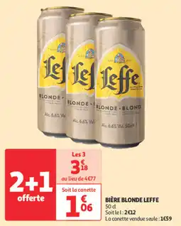 Auchan Direct Bière blonde leffe offre