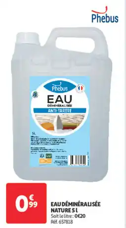 Auchan Direct Eau déminéralisée nature offre