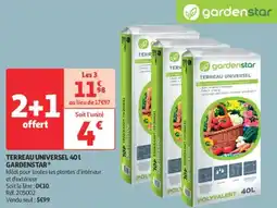 Auchan Direct Terreau universel gardenstar offre