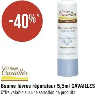 Géant Casino Bon plan sur le baume lèvres réparateur 5,5ml offre