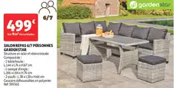 Auchan Direct Salon repas 6/7 personnes gardenstar offre