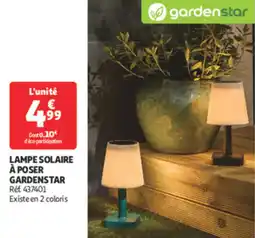 Auchan Direct Lampe solaire à poser gardenstar offre