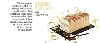 Géant Casino Buche vanille offre