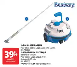 Auchan Direct Balai aspirateur robot guppy électrique offre