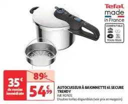 Auchan Direct Autocuiseur à baionnette secure trendy offre
