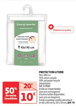 Auchan Direct Protection literie offre