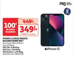 Auchan Direct IPHONE 13 128GO GRADE B RECONDITIONNÉ PRS offre