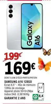 E.Leclerc Samsung A16 128GO offre
