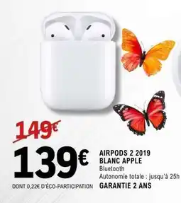 E.Leclerc AIRPODS 2 2019 offre