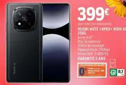 E.Leclerc REDMI NOTE 14PRO+ NOIR 5G 256G offre