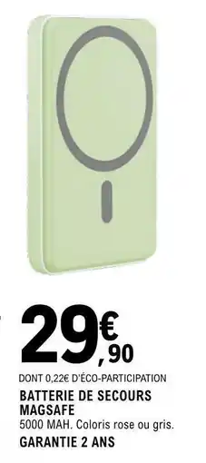 E.Leclerc BATTERIE DE SECOURS MAGSAFE offre