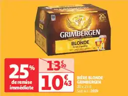 Auchan Direct BiĂšre blonde grimbergen offre