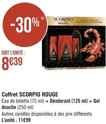 Coffret scorpio rouge