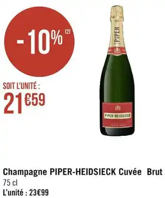 Géant Casino Piper-heidsieck champagne cuvée brut offre