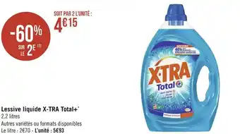 X-tra lessive liquide total+*