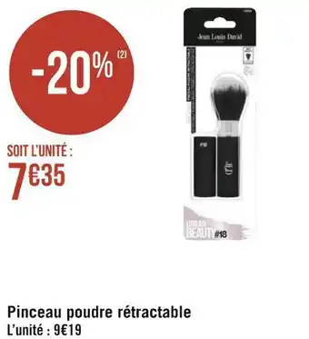 Géant Casino Pinceau poudre rétractable offre